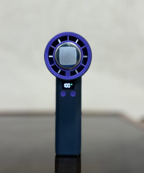 Cooler, 100 Speeds Rechargeable Mini Cooling Fan with HandFan 5200mAh High Speed Handheld Turbo Fan, 13000 RPM Powerful - Image 5