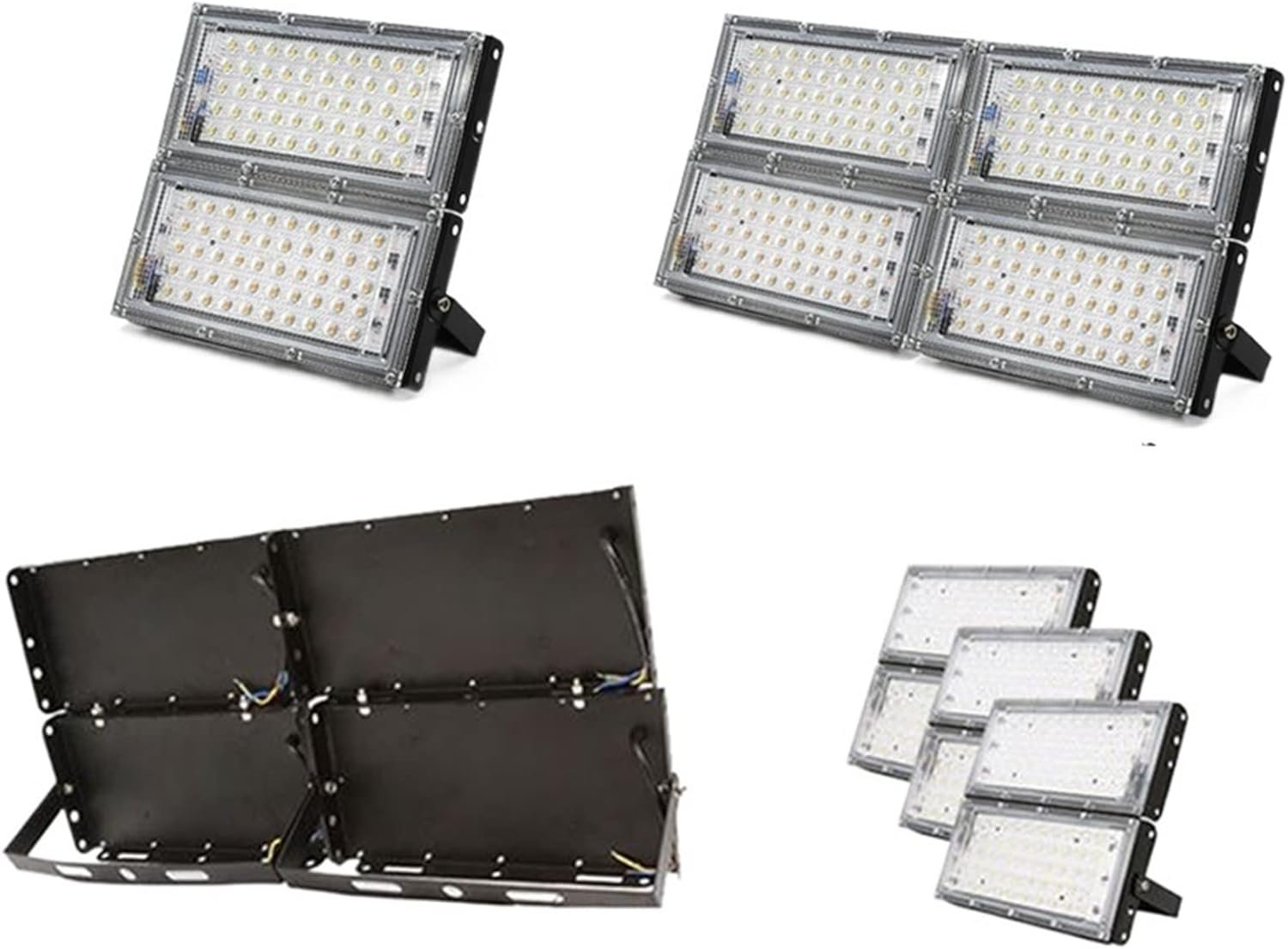 12w WARM Led Flood Light Flood Light 50w Led Exterior Lighting Outdoor Led Projector Reflector Lamp Spotlight Waterproof Street Lamp for Garage, Yard, Lawn, Garden ( Color : 2 _WARM and WHITE (Copy) - Image 13