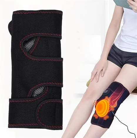 BlueIdea Knee Rechargeable Portable Massager (One Piece) Knee Support Belt Kneepad Compression Sleeve, Male and Female Articulated Knee Pads, Fatigue, Meniscus Tear, Knee Support Electric Heated Knee Pad Warm Leg Wrap Belt Brace Arthritis Pain Relief