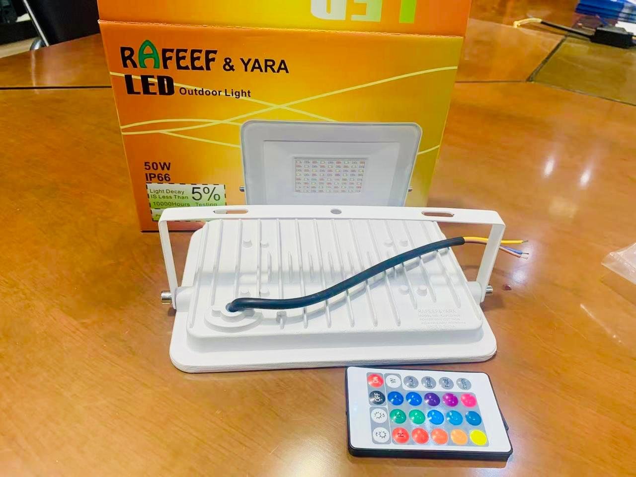 50W Smart RGB LED Flood Light Outdoor with Remote – Waterproof Colour Changing Garden & Stage Light in Pakistan - Image 4