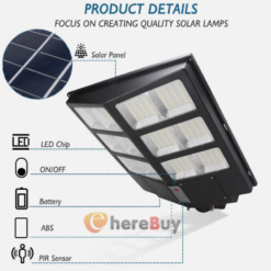 LED 300V Series Heavy-Duty Solar Street Light one time investment 300W Solar Street Light – High-Efficiency LED, Waterproof, Dusk-to-Dawn Auto Operation - Image 10