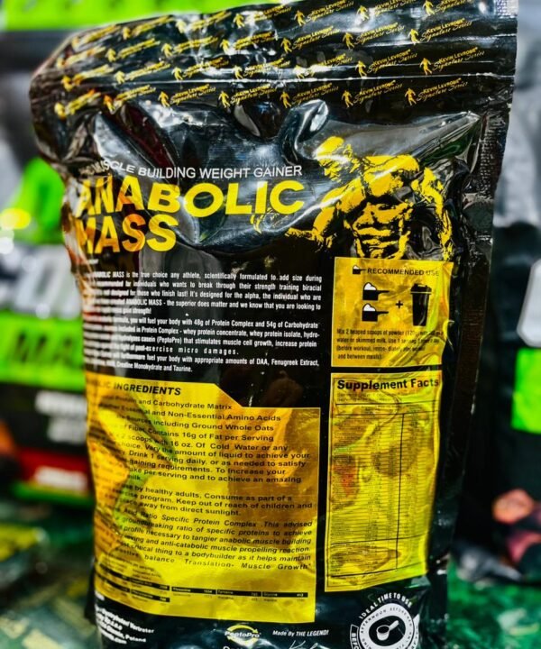 Alternative view of Anabolic Mass Gainer Protein 1KG