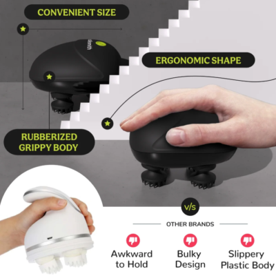 New Electric Head Massager Wireless Scalp Massager - Best Price in Pakistan | GreyMart