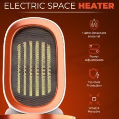 Heater Fan Heater Portable Heater - Room Electric Heaters Mini Camping Heater Tower | Ceramic Heater Cooler Space Heater | Desk Tent Foot Bedroom Bathroom Oil Smart Column Convection Room Heater - Image 6