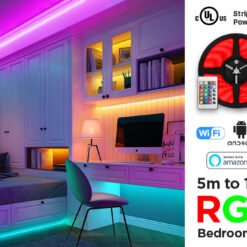 Forus 10 Meter Smart RGB LED Rope Light with Remote | 10M LED Strip Rope Light Multicolour for Room, Gaming, Party, Diwali & Outdoor Home Decoration | Waterproof Rope Light - Image 3