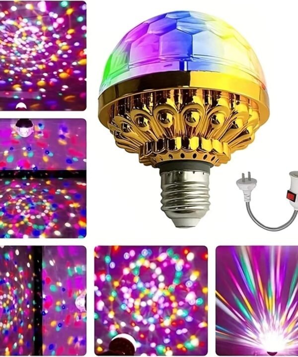 Alternative view of Rotating RGB Disco Light Bulb...