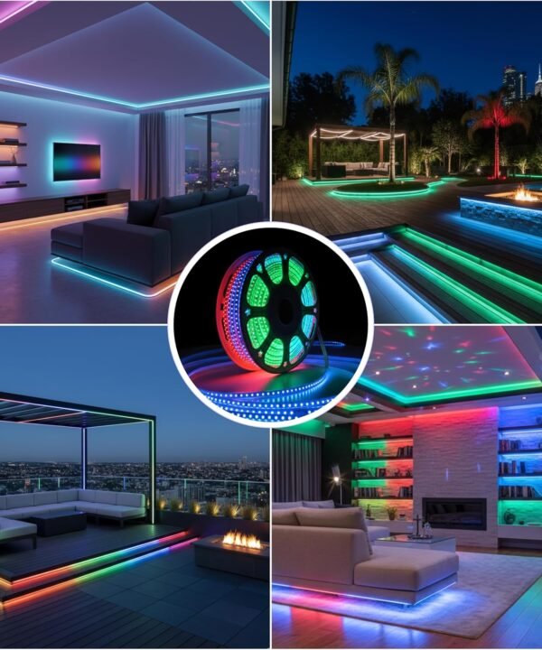 32feet Smart RGB LED Rope Light with Remote | 10M LED Strip Rope Light Multicolour for Room, Gaming, Party, Diwali & Outdoor Home Decoration | Waterproof Rope Light - Image 4