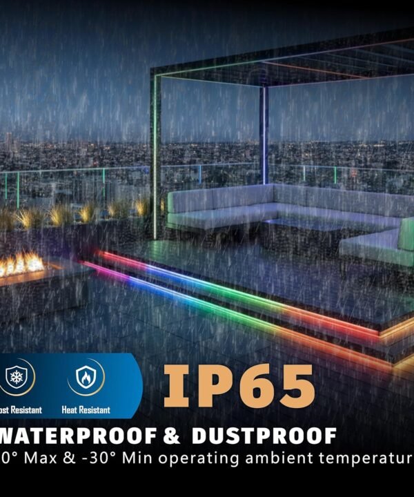 32feet Smart RGB LED Rope Light with Remote | 10M LED Strip Rope Light Multicolour for Room, Gaming, Party, Diwali & Outdoor Home Decoration | Waterproof Rope Light - Image 7