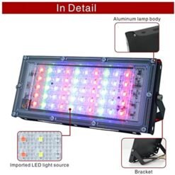 Boosty 16-Color Changing RGB LED Flood Light with Remote | Wall Mount | Waterproof Spotlight for Outdoor, Studio, Stage & Photography Lighting - Image 7
