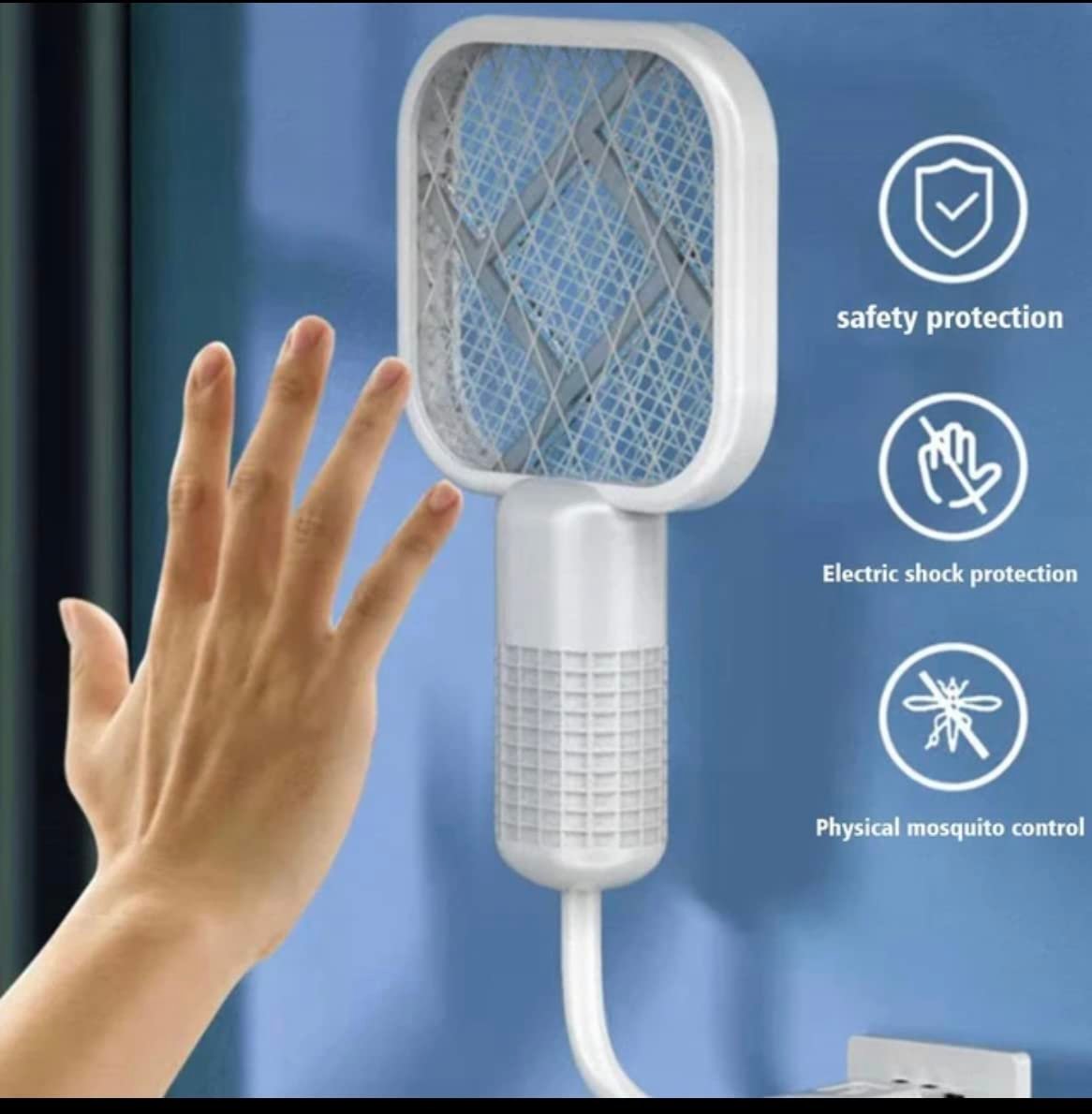 Usb Mosquito Killer Lamp 2 in 1 Multicunctional Angle Portable Bug Zapper Electric USB Rechargeable Mosquito Fly Bat Swatter
