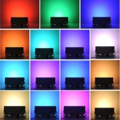 Boosty 16-Color Changing RGB LED Flood Light with Remote | Wall Mount | Waterproof Spotlight for Outdoor, Studio, Stage & Photography Lighting - Image 8
