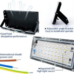 Boosty 16-Color Changing RGB LED Flood Light with Remote | Wall Mount | Waterproof Spotlight for Outdoor, Studio, Stage & Photography Lighting - Image 16