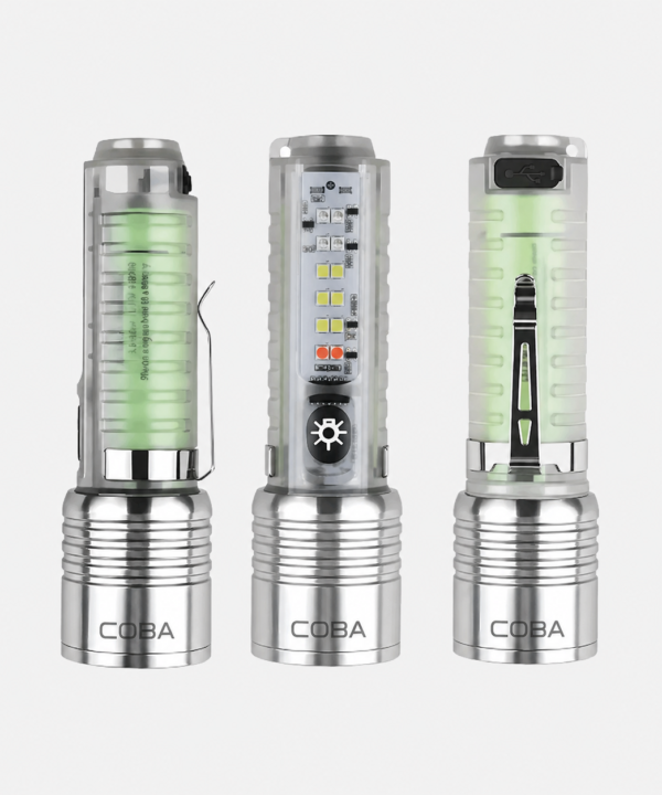 Coba USB Rechargeable Flashlight 3800 Lumens 10 Lighting - Best Price in Pakistan | GreyMart
