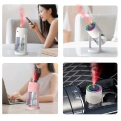 StarrySky 280ml Top Humidifier with Starry Sky Night Light, USB Quiet Cool Mist Humidifier for Bedroom, Office, Car, 4-8 Hours Runtime with Continuous or Intermittent Mist - Image 4