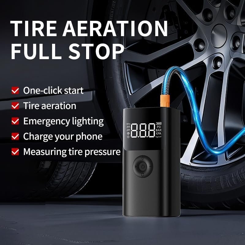 Multi Function Car Jump Starter & Tire Inflator 20000mAh HW-0353 - Image 6