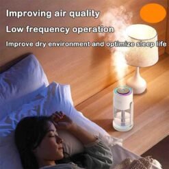 StarrySky 280ml Top Humidifier with Starry Sky Night Light, USB Quiet Cool Mist Humidifier for Bedroom, Office, Car, 4-8 Hours Runtime with Continuous or Intermittent Mist - Image 8