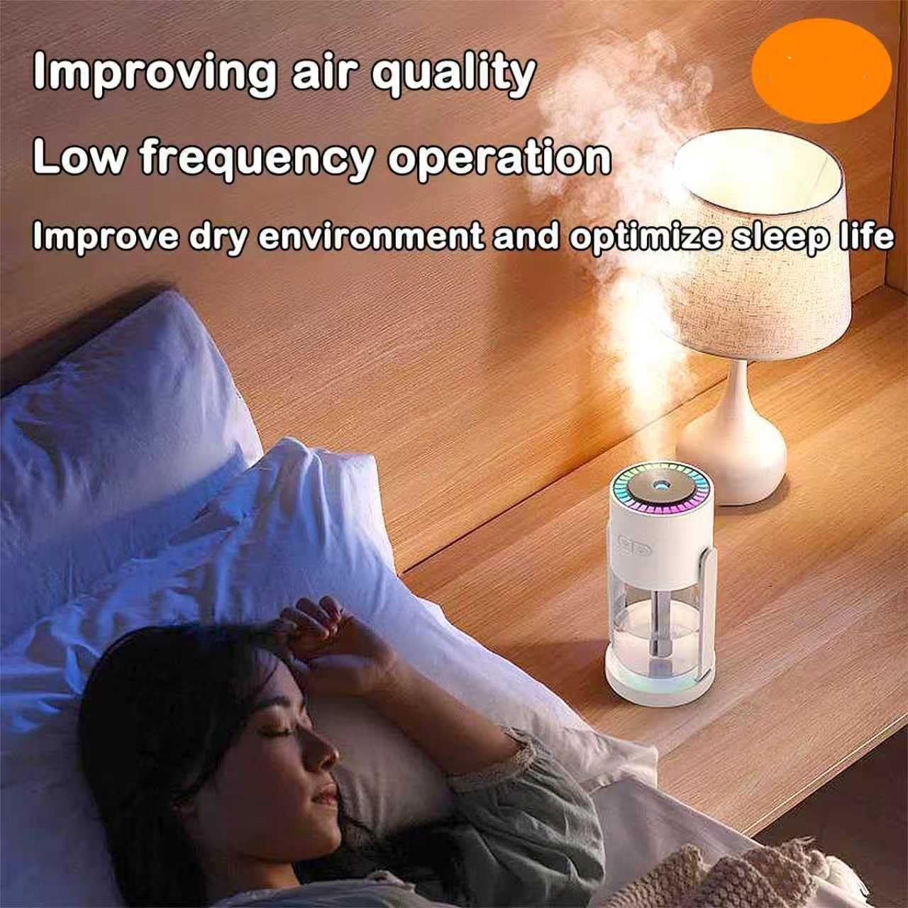 StarrySky 280ml Top Humidifier with Starry Sky Night Light, USB Quiet Cool Mist Humidifier for Bedroom, Office, Car, 4-8 Hours Runtime with Continuous or Intermittent Mist - Image 8