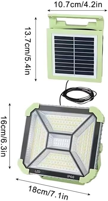 JLP-2193 Multifunctional Split Solar LED Light – Outdoor Security Floodlight with Remote Control, Type-C Charging & IP66 Waterproofing - Image 5