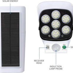 Motion Sensor Solar Lights 2000 Lumens 77 LEDs Spotlight with Remote Controller FloodLights Outdoor IP66 Waterproof - Image 8