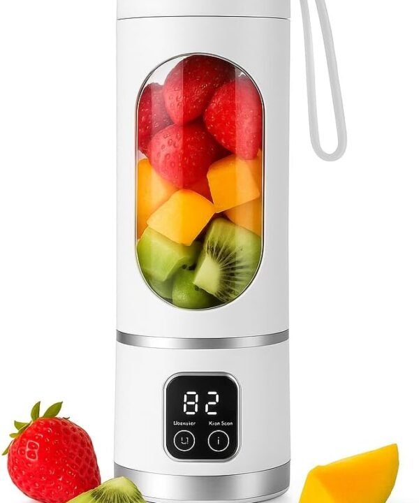 Portable Blender for Shakes and Smoothies – 12 Blades, 450ml Travel Cup, USB-C Rechargeable Mini Juicer - Image 3