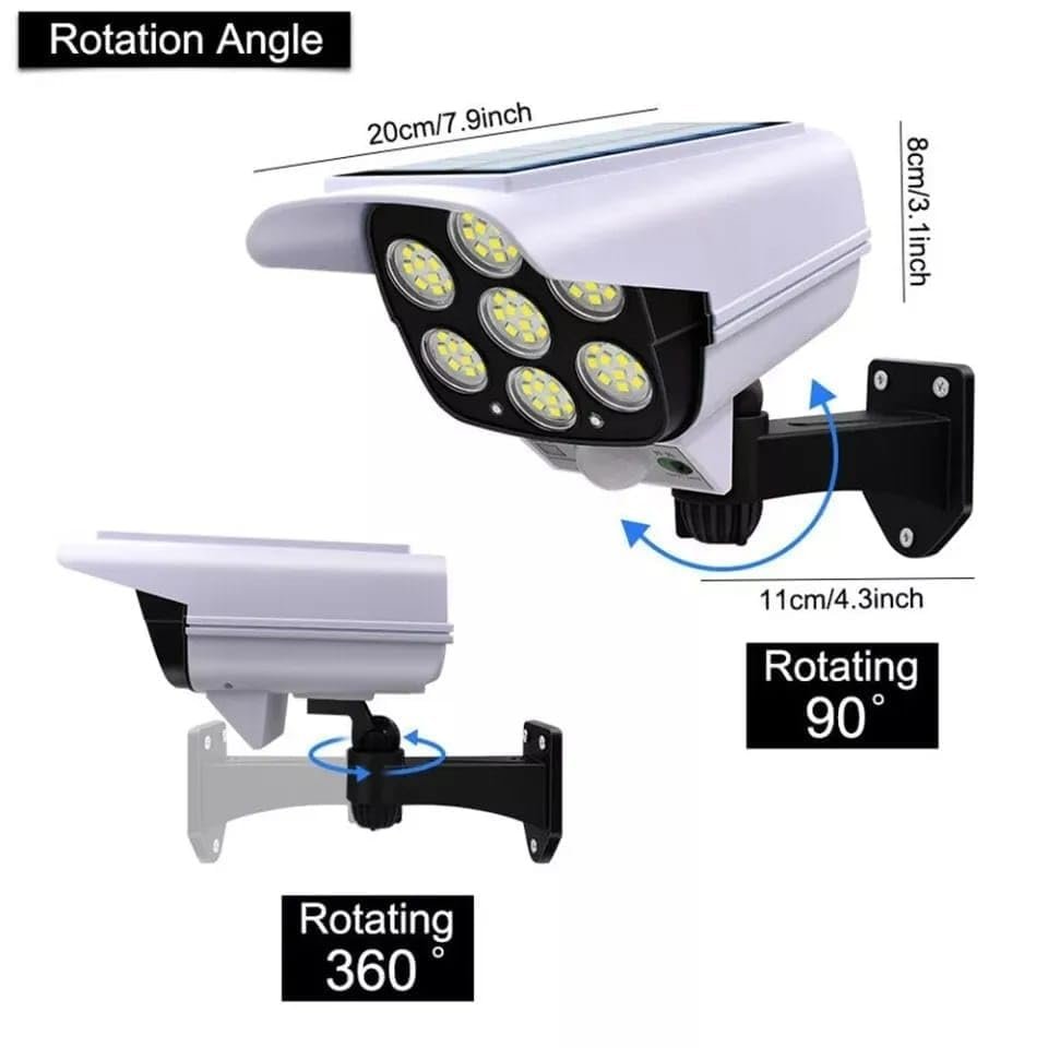 Motion Sensor Solar Lights 2000 Lumens 77 LEDs Spotlight with Remote Controller FloodLights Outdoor IP66 Waterproof - Image 3