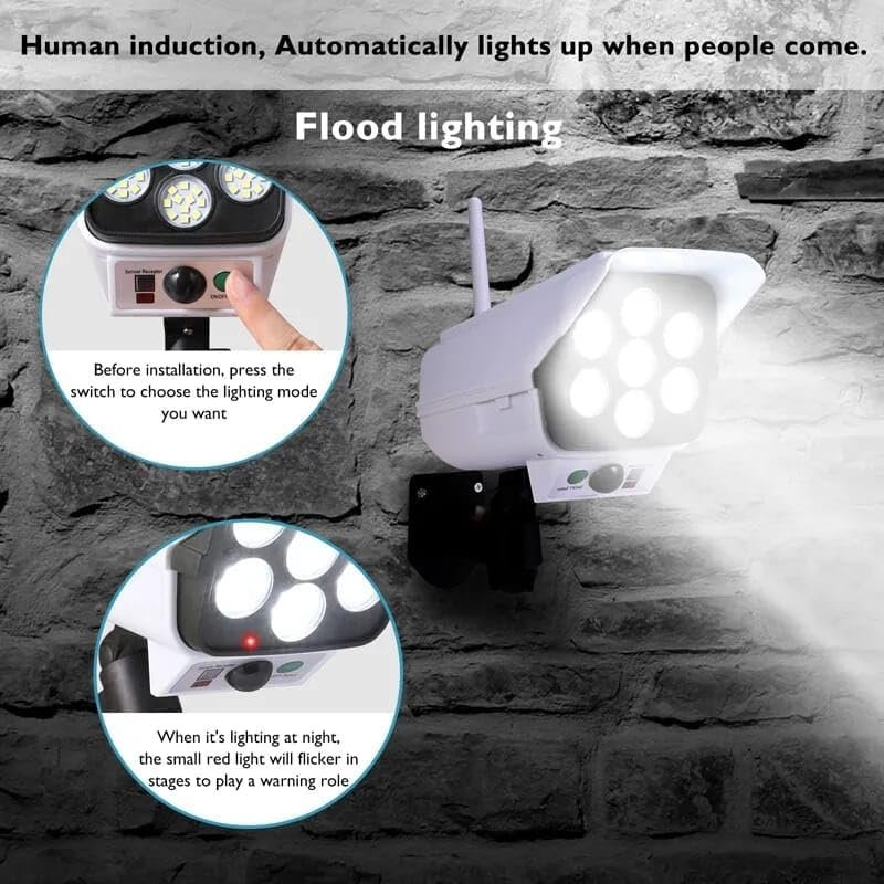 Motion Sensor Solar Lights 2000 Lumens 77 LEDs Spotlight with Remote Controller FloodLights Outdoor IP66 Waterproof - Image 9