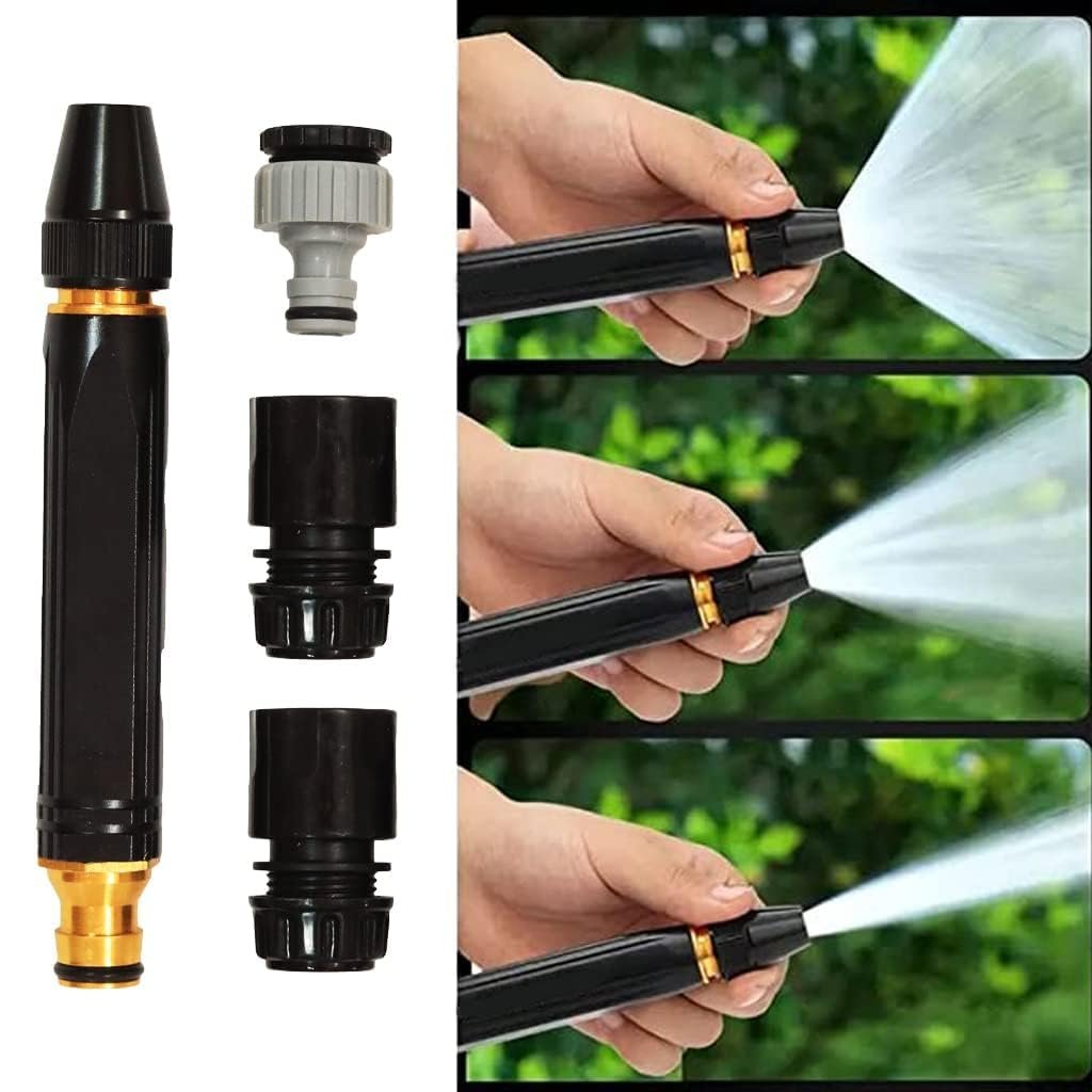 Buy 1 Get 1 FREE High Pressure Water Spray Gun Nozzle for 1/2" Hose Pipe, Car & Bike Wash Nozzle Spray Water Gun - Image 8