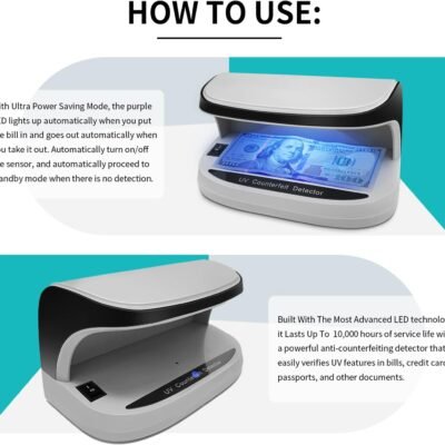 Portable Handy Small UV Counterfeit Detector Bank Note - Best Price in Pakistan | GreyMart