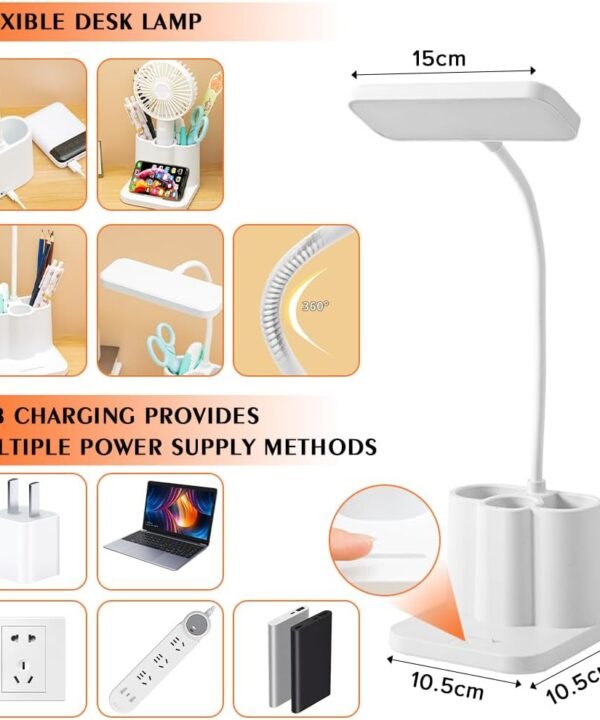 Necomi LED Desk Lamp,3 Color Mode,with Pen Holder and Phone - Best Price in Pakistan | GreyMart