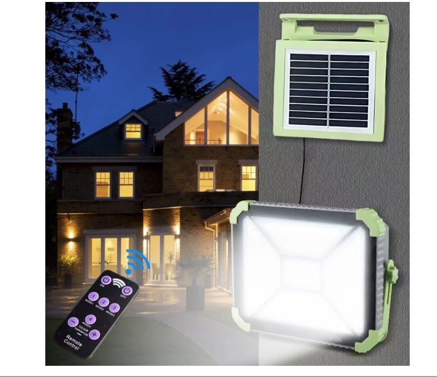 JLP-2193 Multifunctional Split Solar LED Light – Outdoor Security Floodlight with Remote Control, Type-C Charging & IP66 Waterproofing - Image 6