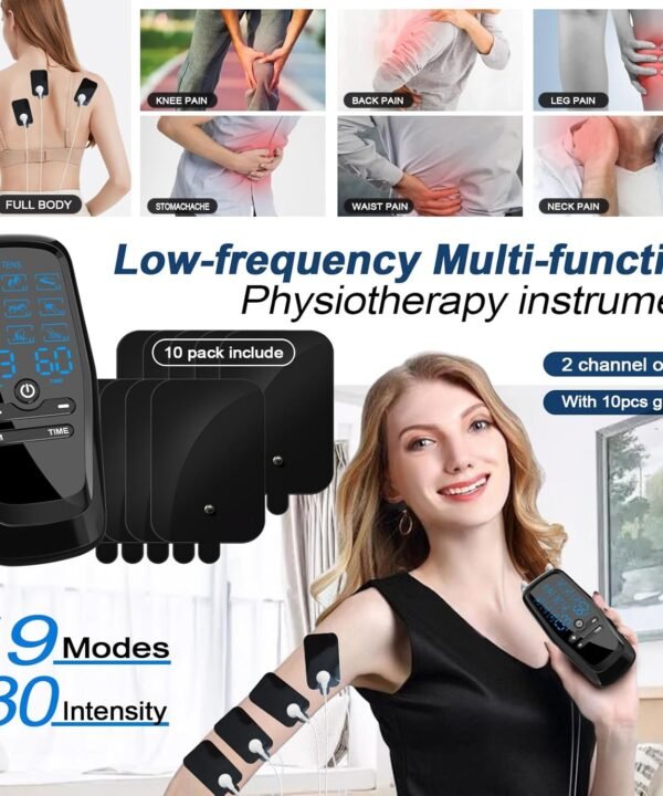 Dual Channel TENS Unit Muscle Stimulator with 10-Pad Set - Best Price in Pakistan | GreyMart