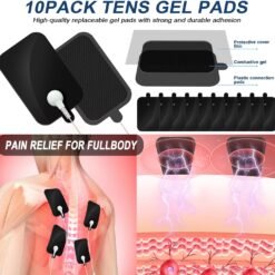 Dual Channel TENS Unit Muscle Stimulator with 10-Pad Set for Pain Relief | FSA-HSA Eligible, Rechargeable Electronic Pulse Massager with 9 Modes, 30 Levels, - Image 5