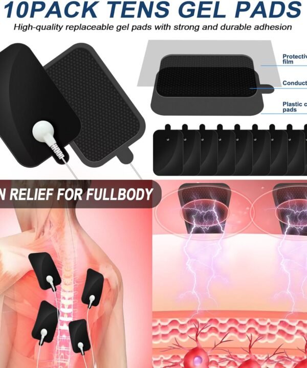 Dual Channel TENS Unit Muscle Stimulator with 10-Pad Set - Best Price in Pakistan | GreyMart