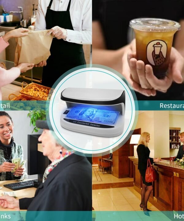 Portable Handy Small UV Counterfeit Detector Bank Note Detector Money Checker - Image 5