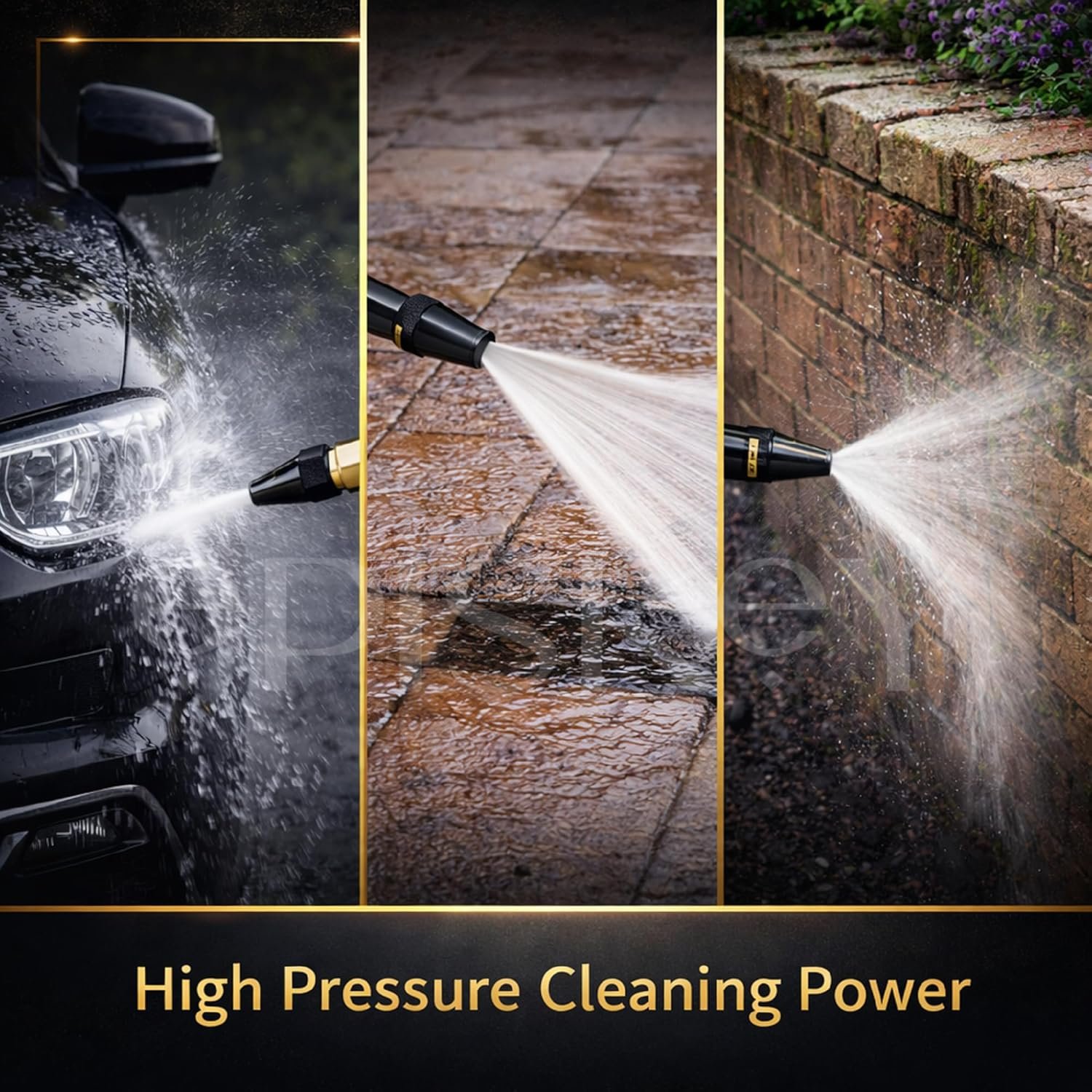 Buy 1 Get 1 FREE High Pressure Water Spray Gun Nozzle for 1/2" Hose Pipe, Car & Bike Wash Nozzle Spray Water Gun - Image 4