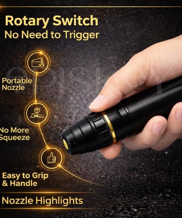 Buy 1 Get 1 FREE High Pressure Water Spray Gun Nozzle for 1/2" Hose Pipe, Car & Bike Wash Nozzle Spray Water Gun - Image 6