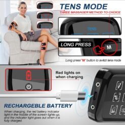 Dual Channel TENS Unit Muscle Stimulator with 10-Pad Set for Pain Relief | FSA-HSA Eligible, Rechargeable Electronic Pulse Massager with 9 Modes, 30 Levels, - Image 8