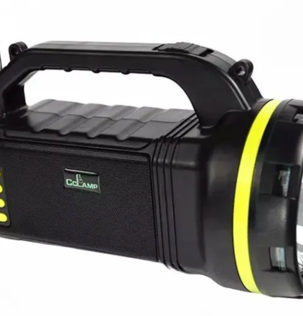 Solar Lighting System hiking lanterns Bluetooth MP3 LED Light FM Radio Flashlight Bulb 10W High Power Mobile Charging Midnight Black - Image 6