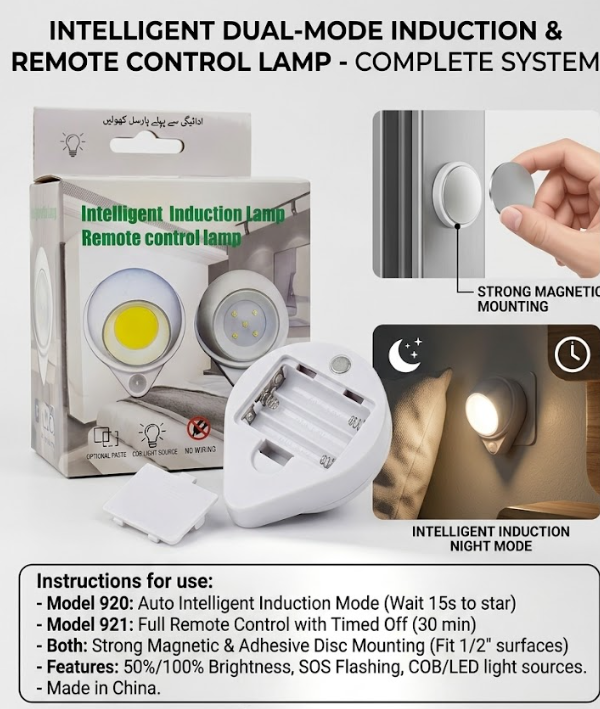 Smart Motion Sensor Night Light – Wireless Magnetic LED Light for Wardrobe, Stairs & Cabinets - Image 6