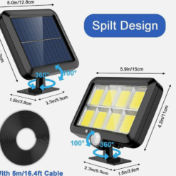 Solar Flash Security Light, Wall...