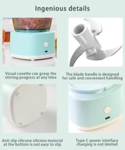 Electric Vegetable Chopper, Mini Food Processor, kitchen appliances, Multi Functional Cooking Machine - Image 8