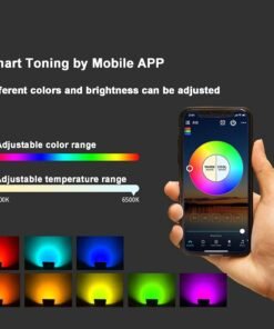24W Smart RGB LED Flood Light – WiFi Outdoor Floodlight with MagicHome App 1000 colors - Image 4