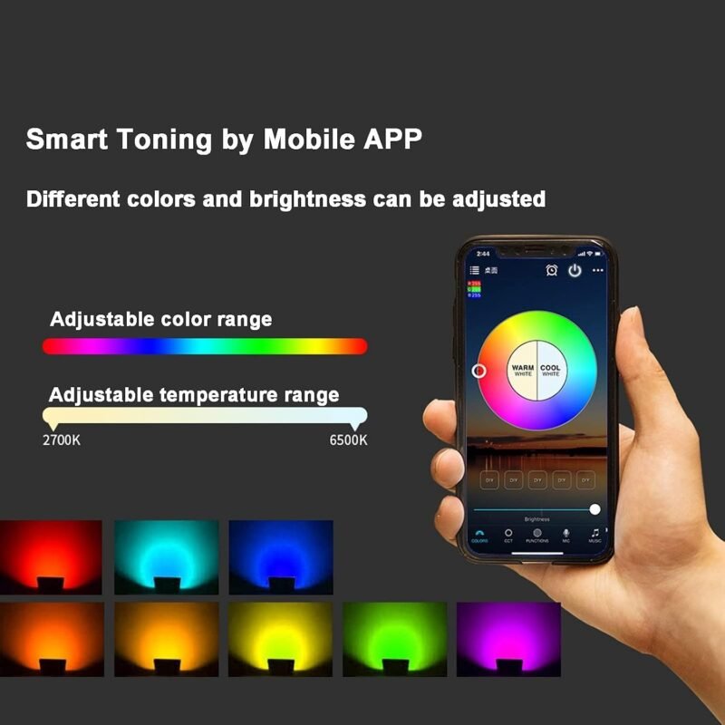 Colors In Roder For Led 24W Smart RGB LED Flood Light – WiFi Outdoor Floodlight with MagicHome ...