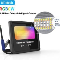 24W Smart RGB LED Flood Light – WiFi Outdoor Floodlight with MagicHome App 1000 colors - Image 5