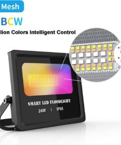 24W Smart RGB LED Flood Light – WiFi Outdoor Floodlight with MagicHome App 1000 colors - Image 5