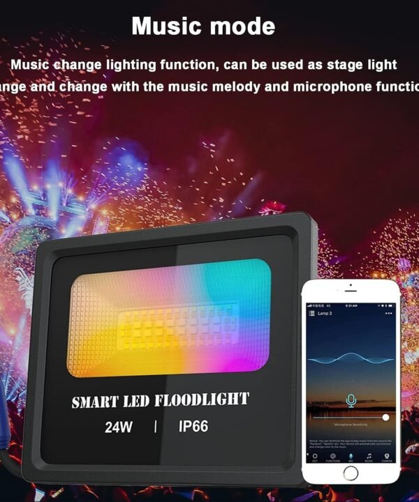 24W Smart RGB LED Flood Light - Best Price in Pakistan | GreyMart
