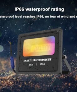 24W Smart RGB LED Flood Light – WiFi Outdoor Floodlight with MagicHome App 1000 colors - Image 9