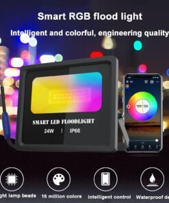 24W Smart RGB LED Flood...