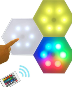 Three-Piece Smart Touch Colorful Rechargeable Remote Control Led Lights Multi function nigh light - Image 4