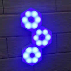 Alternative view of Three-Piece Smart Touch Colorful Rechargeable...